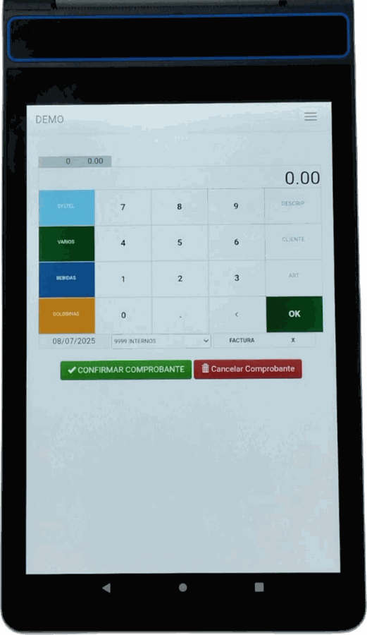 Facturador web service de ARCA 15″